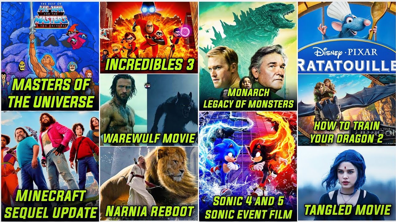 He-man : Monarch Season 2 : Minecraft 2 : Werewulf : Narnia Reboot : Tangled : Hollywood News