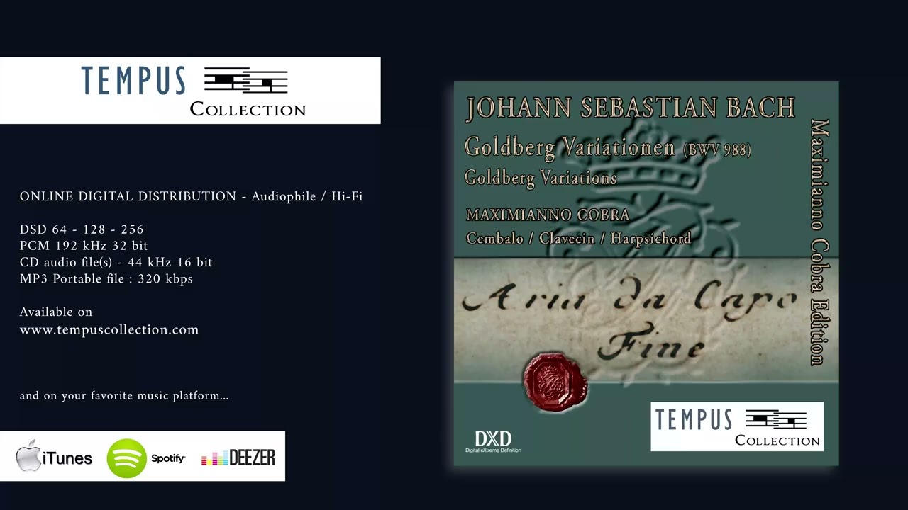 J. S. Bach - Goldberg Variations - BWV 988 - Maximianno Cobra Edition - 2025 - 4K