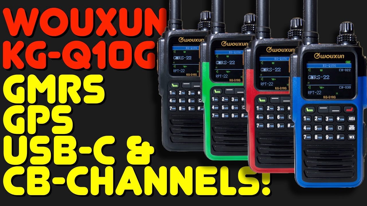 Wouxun KG-Q10G GMRS — новая портативная радиостанция GMRS от Wouxun с GPS и каналами CB-радио