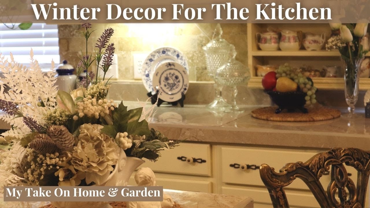 WINTER DECORATE WITH ME 2022 // After Christmas Lightening Up The Kitchen!!