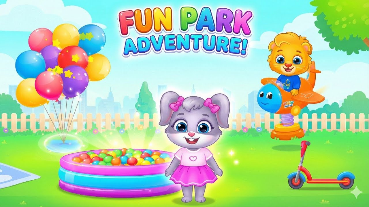 Fun park adventure Baby animals ki supar masti