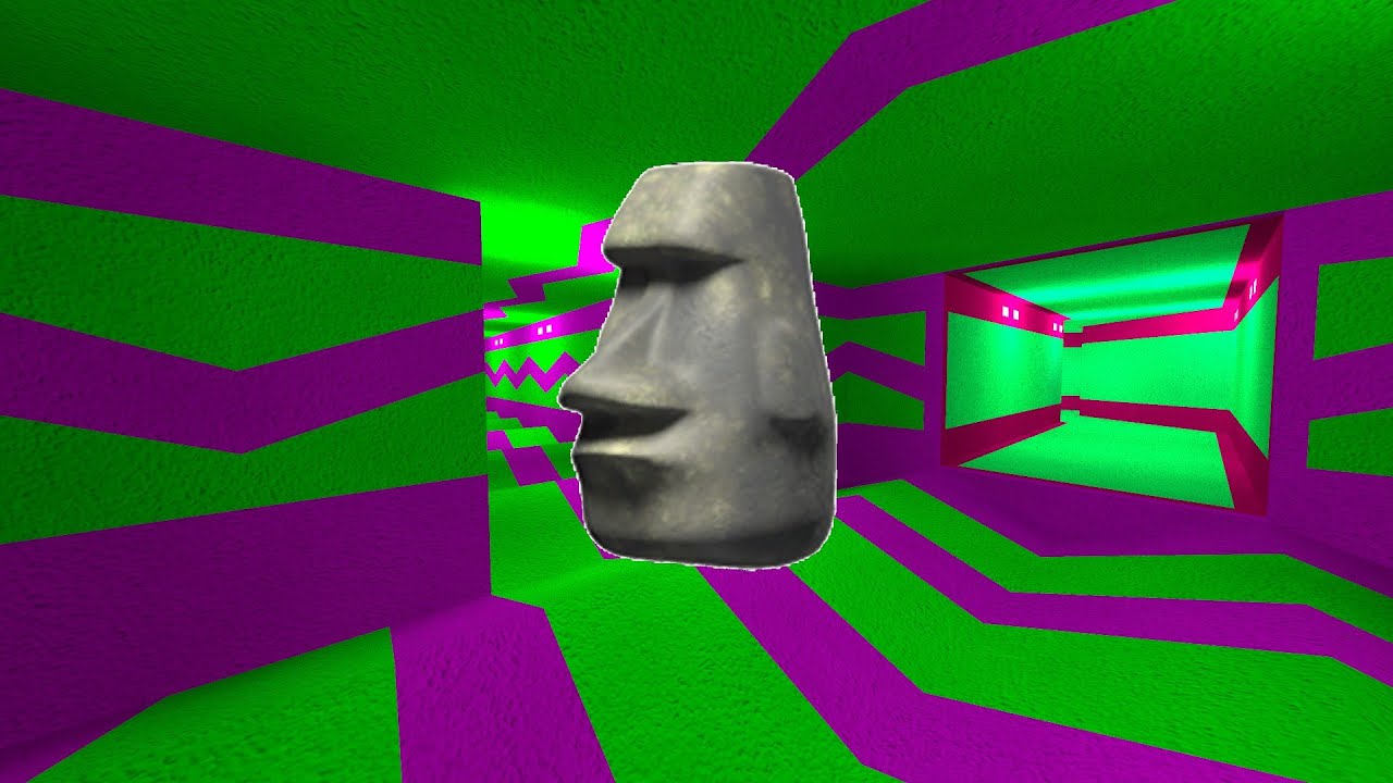 Moai Nextbot Chase Me In Parallax , Liminal Hotel and Minecraft Gmod!