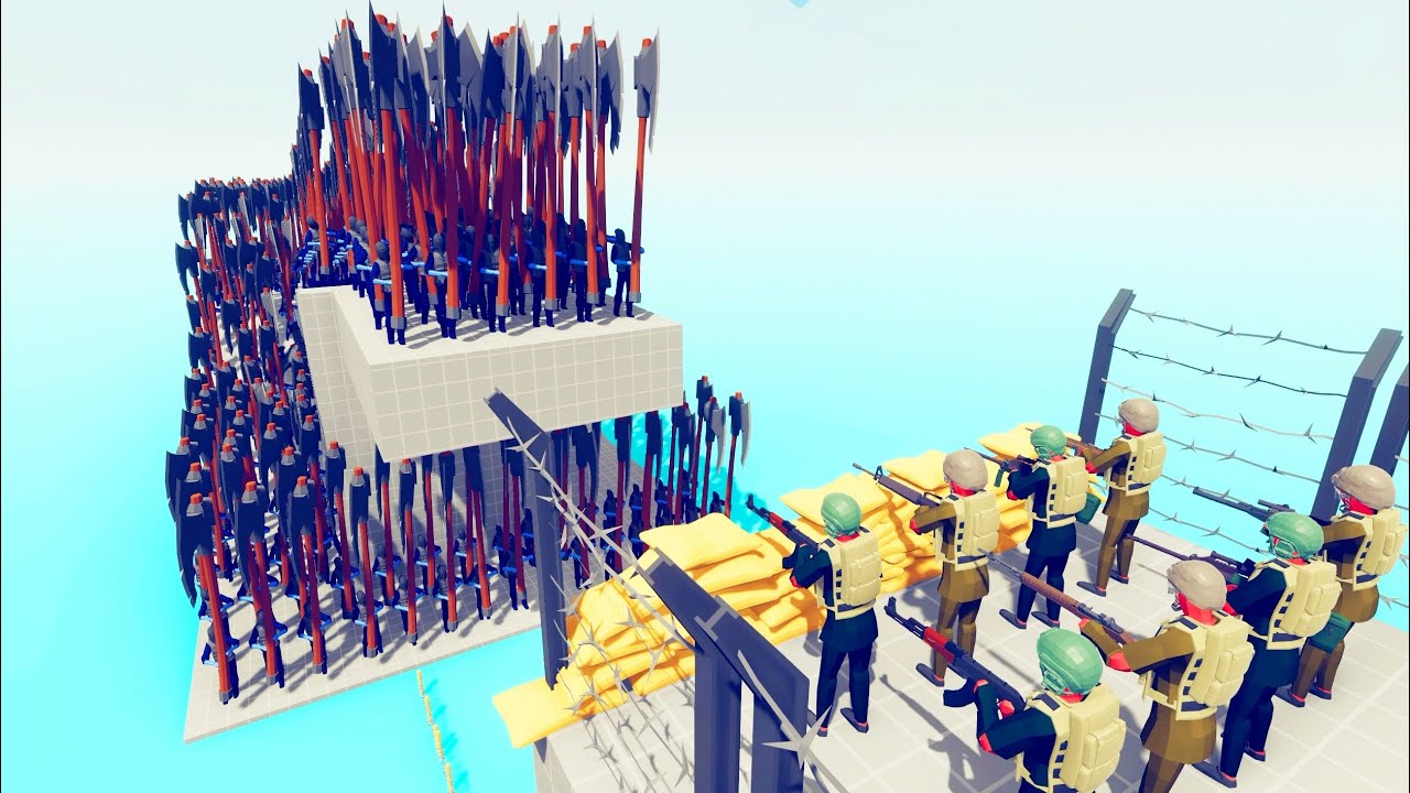 100 Units vs Army - Totally Accurate Battle Simulator TABS