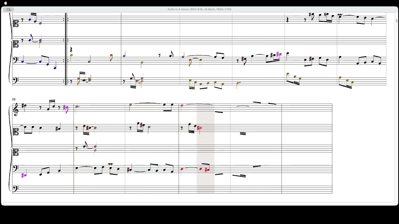 Suite in A minor, BWV 818