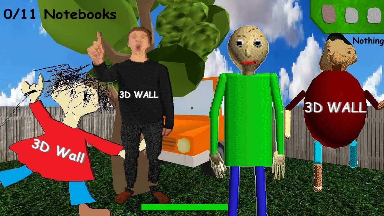 3D Wall *Realistic School* - Baldi's Basics V1.3.2 decompiled Mod