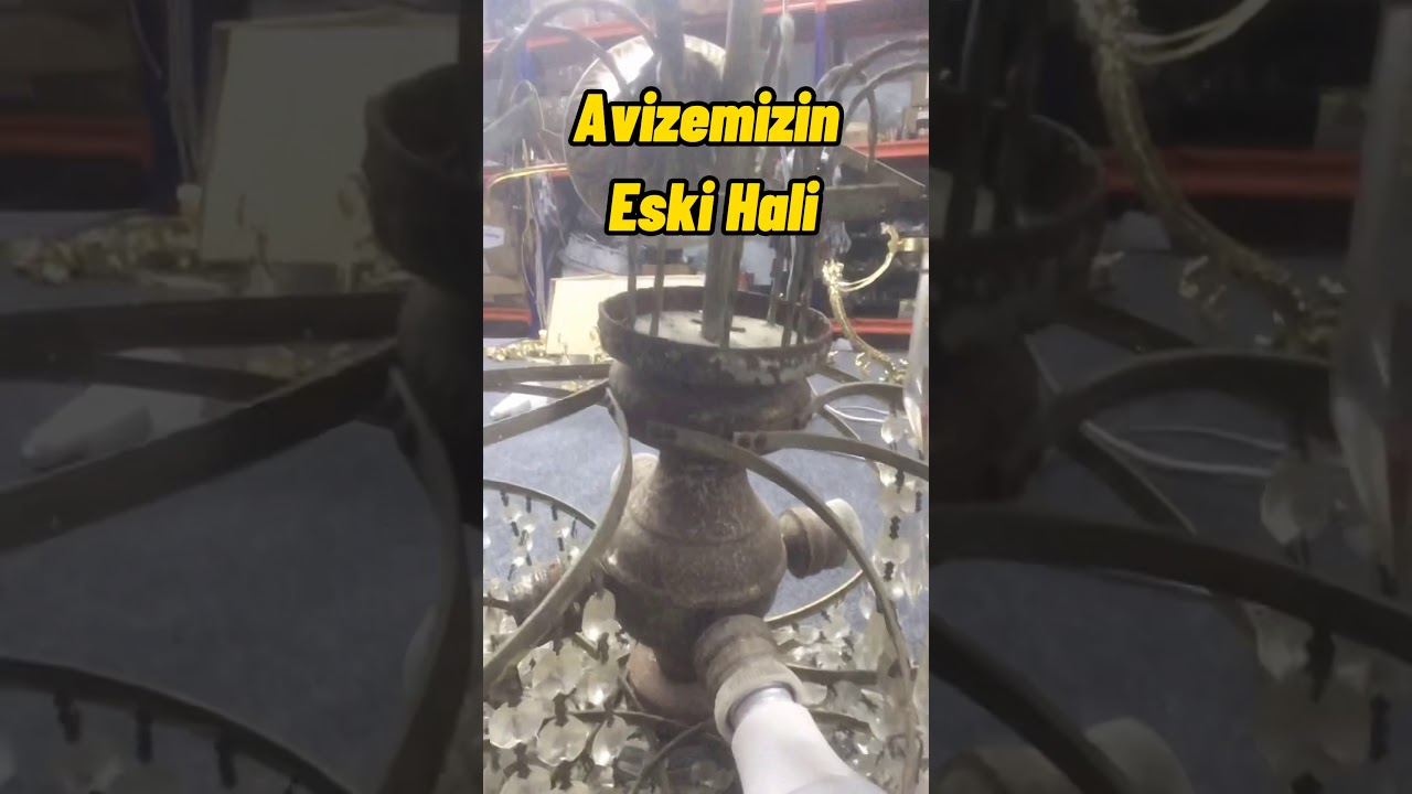 Avize temizliği yapıldı. #avizebakımı #avizetemizliği #kristalavizeler