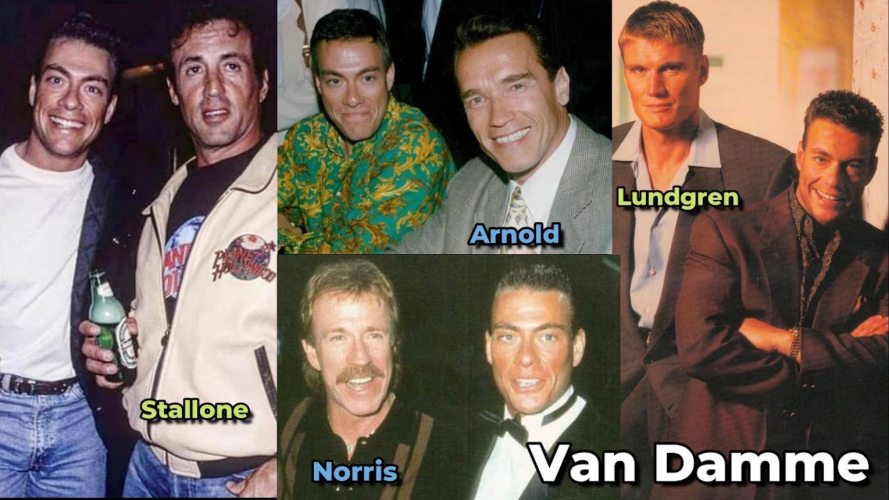 Jean Claude Van Damme &  ACTION STARS , Stallone, Arnold