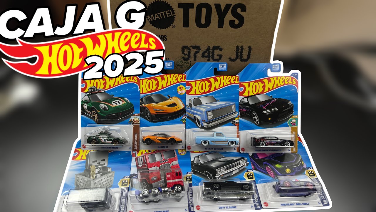 Caja de HOT WHEELS LOTE G 2025 / Ahora si pura joya de colección!