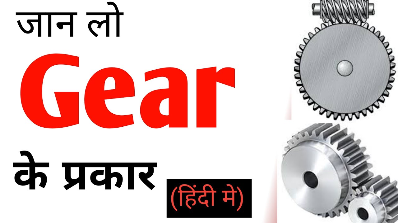 Types of Gear || Gear कितने प्रकार के होते हैं || Spur,Helical,Herringbone,Worm,Bevel in Hindi ||