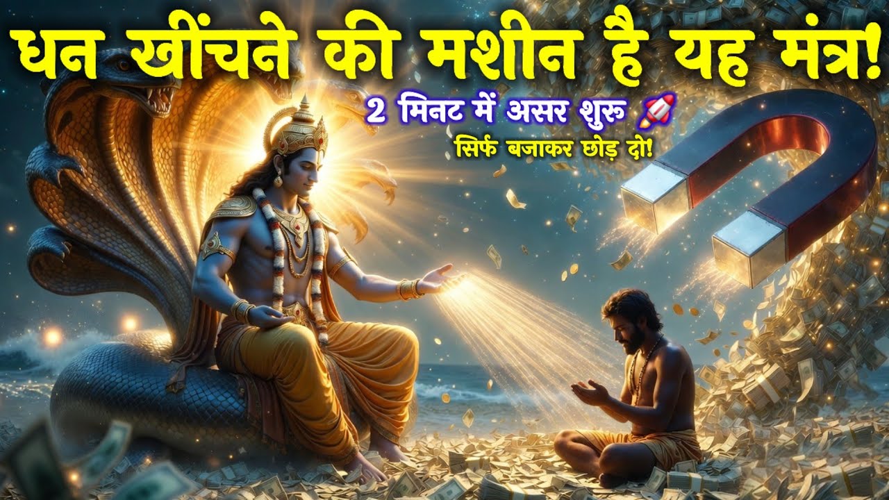 धन खींचने की मशीन है यह मंत्र! 2 मिनट में असर शुरू 🚀सिर्फ बजाकर छोड़ दो!