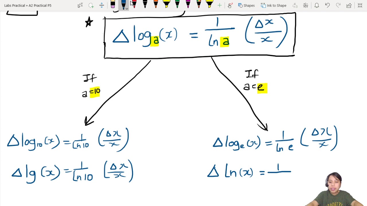 Q2b Tables: Uncertainties with log and ln | A2 Practical Paper 5 | Cambridge A Level Physics