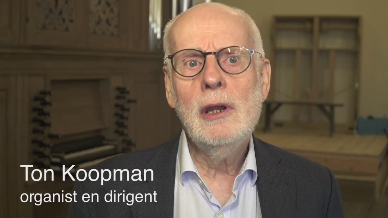 Ton Koopman bezoekt het in aanbouw zijnde 'nieuwe Schnitger-orgel' Lutherse kerk Groningen