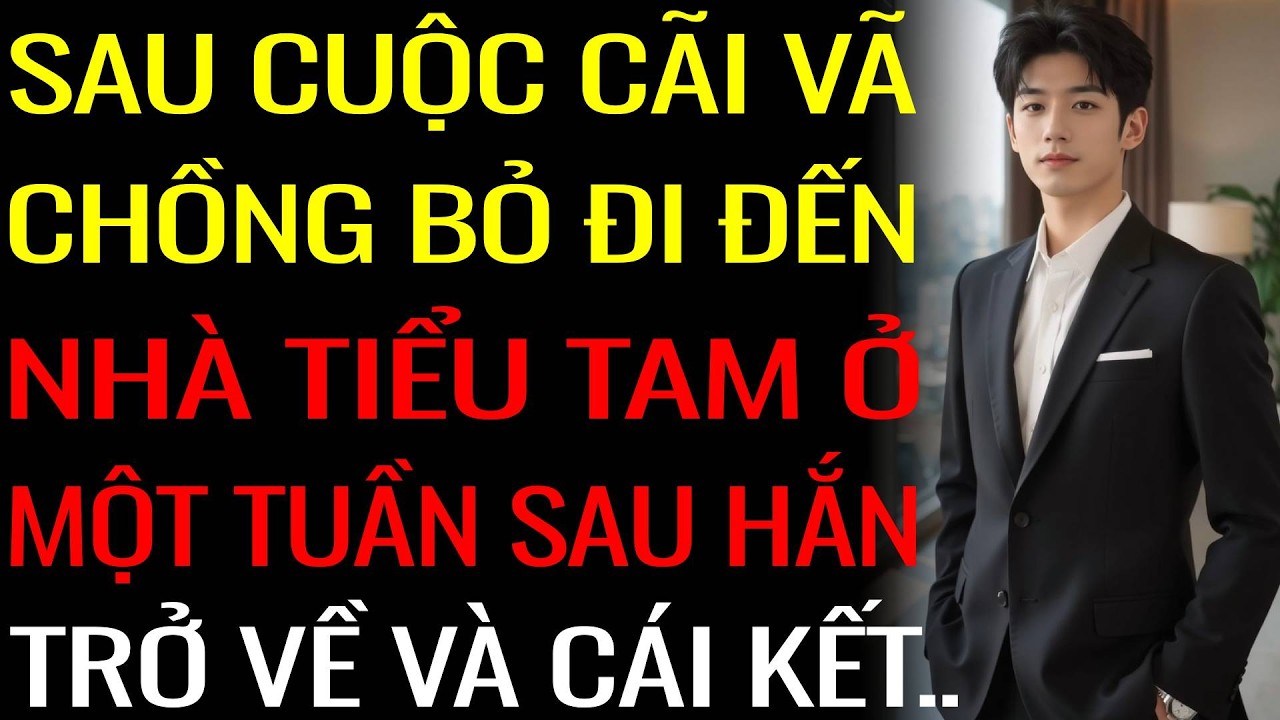 Sau Cuộc Cãi Vã Chồng Bỏ Đi Đến Nhà Tiểu Tam Ở, Một Tuần Sau Hắn Trở Về Và Cái Kết..