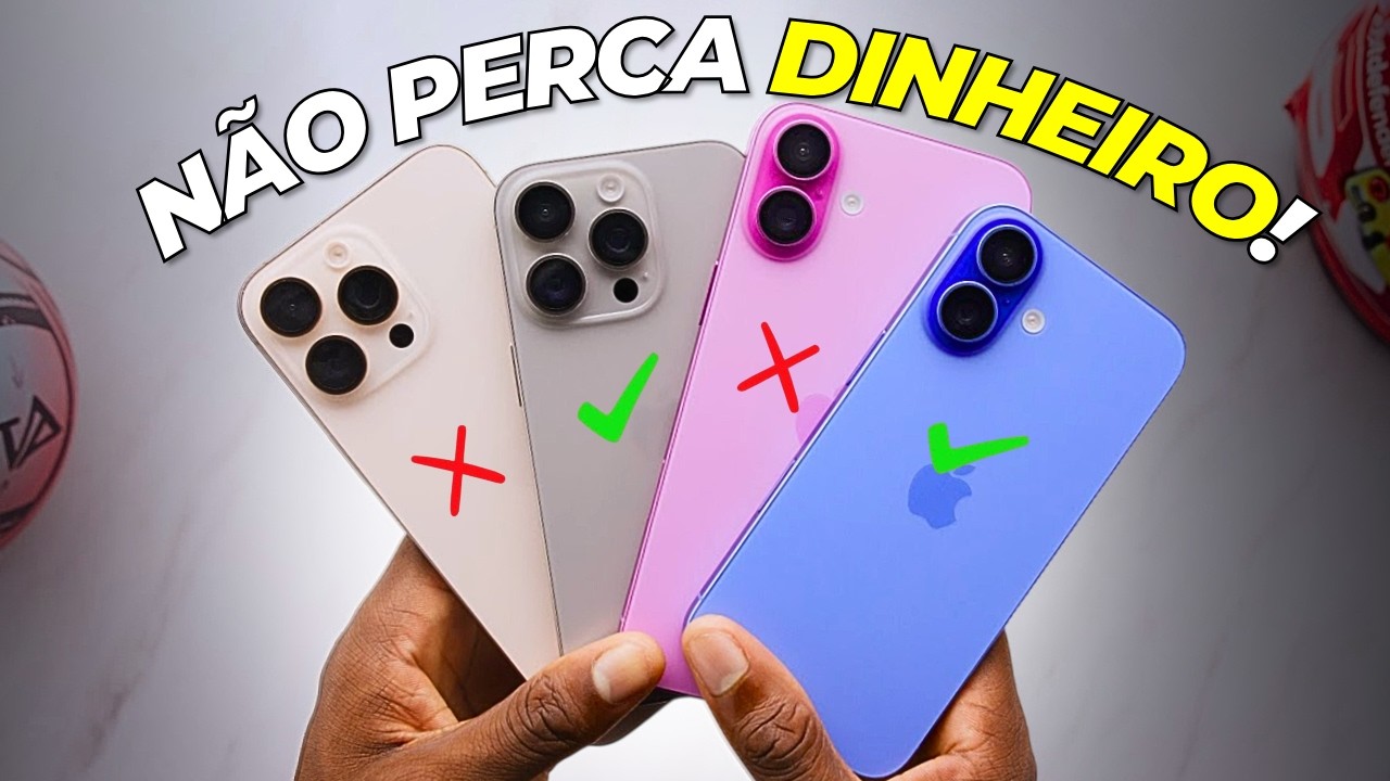 MELHORES iPhones Custo-Benefício para COMPRAR 2025!!! (SOMENTE OS MELHORES)