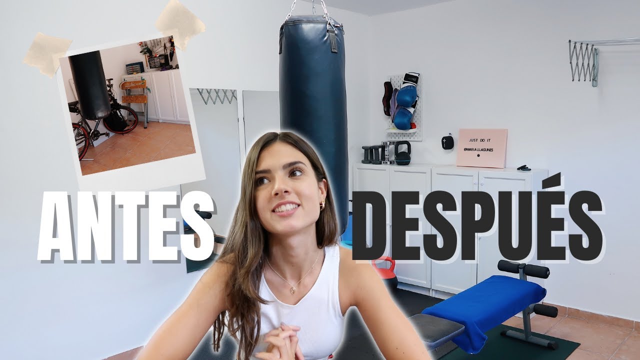 MINI GYM EN CASA *antes y despu&eacute;s* // Gimnasio en casa barato y con poco espacio!