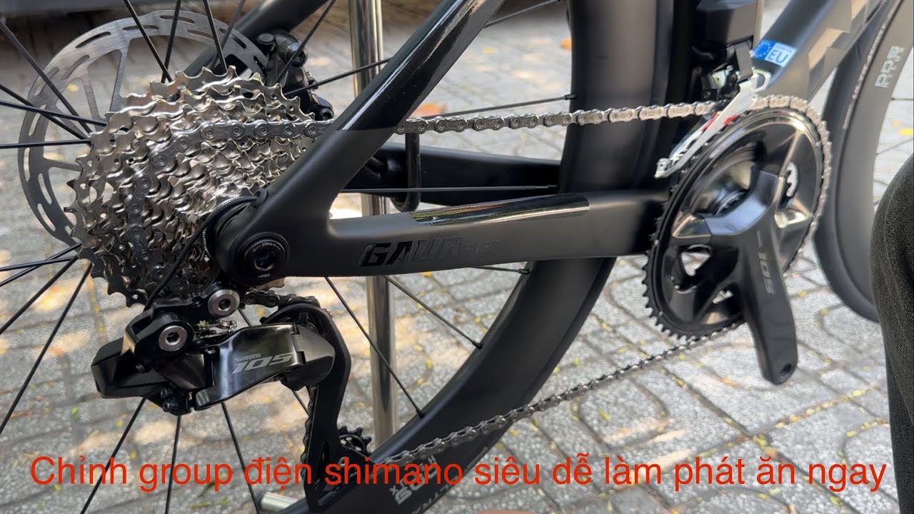 CÁCH CHỈNH GROUP ĐIỆN SHIMANO 105,utegra,dura-ace BẰNG TAY KHÔNG QUA APP E-TUBE