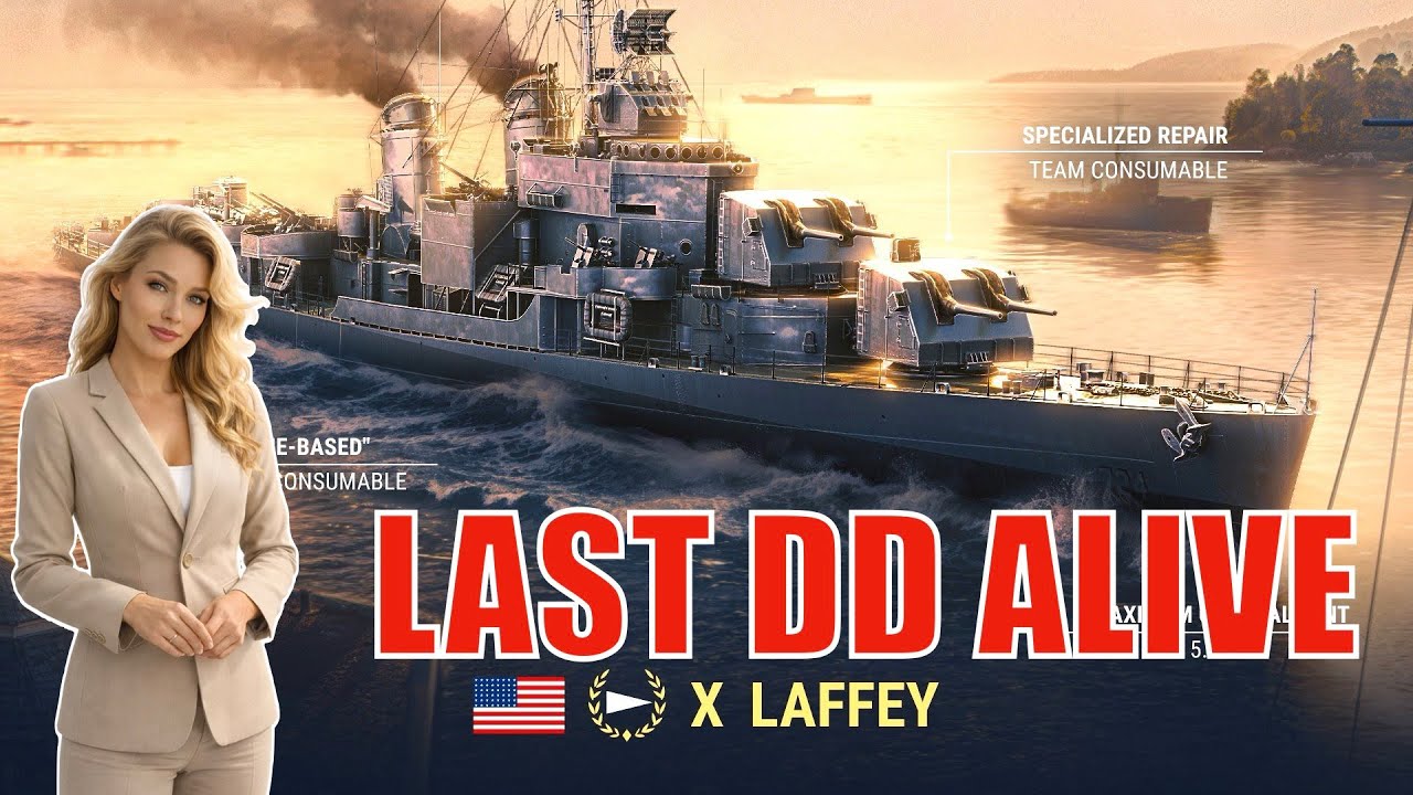 Перезарядка 1,4 с, урон 200 000 | USS Laffey отказывается проигрывать