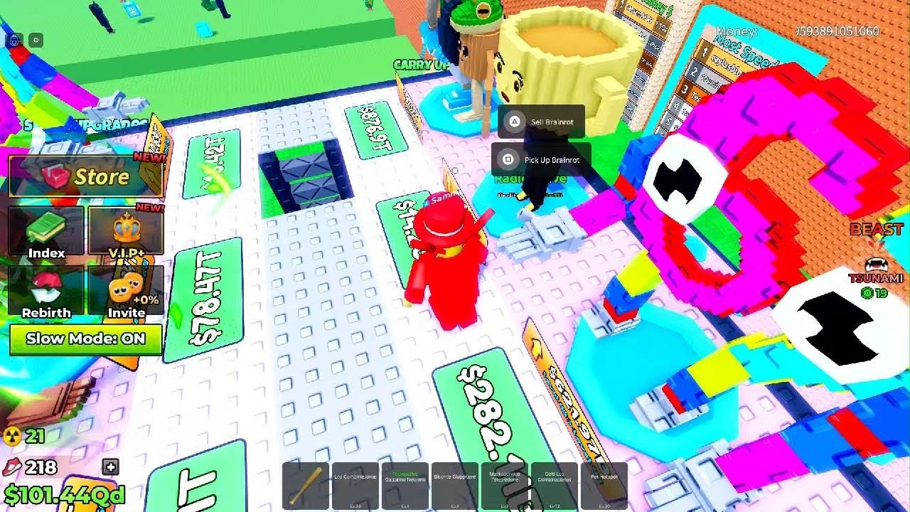 Roblox escape tsunami for brainrots 😁