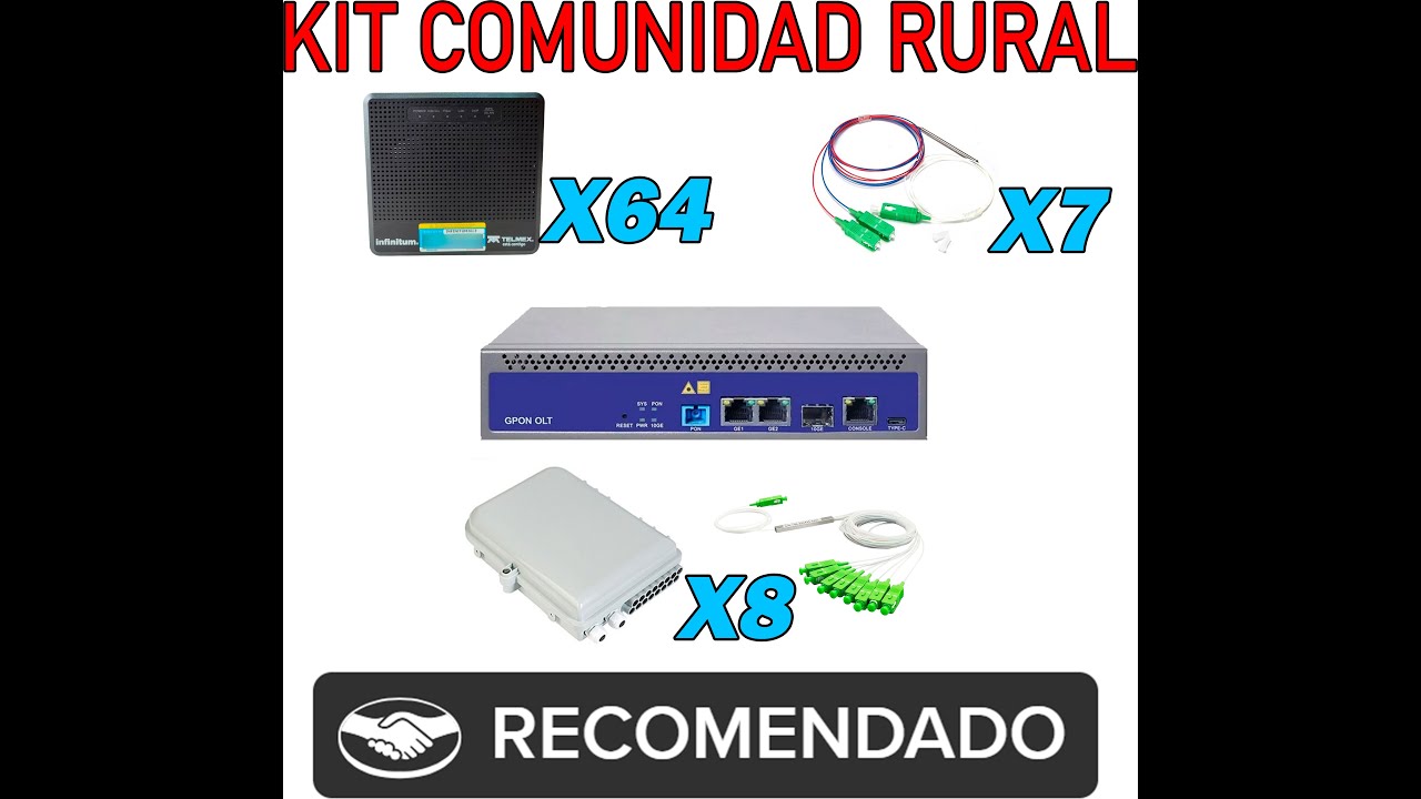 olt gpon 1 Puerto + autoaprovisionamiento + acceso remoto automatico - - - kit completo