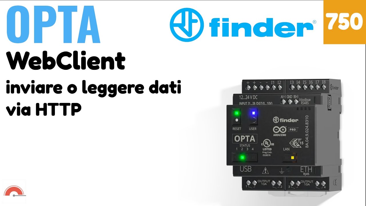 WebClient per inviare o leggere dati con HTTP e OPTA Finder  - Video 750