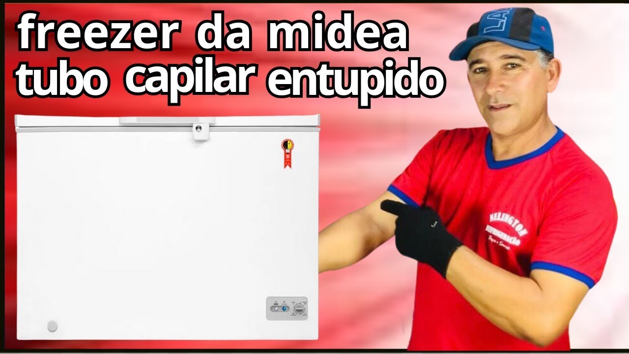 COMO TROCAR TUBO CAPILAR DO FREEZER# MIDEA#CAPILAR ENTUPIDO