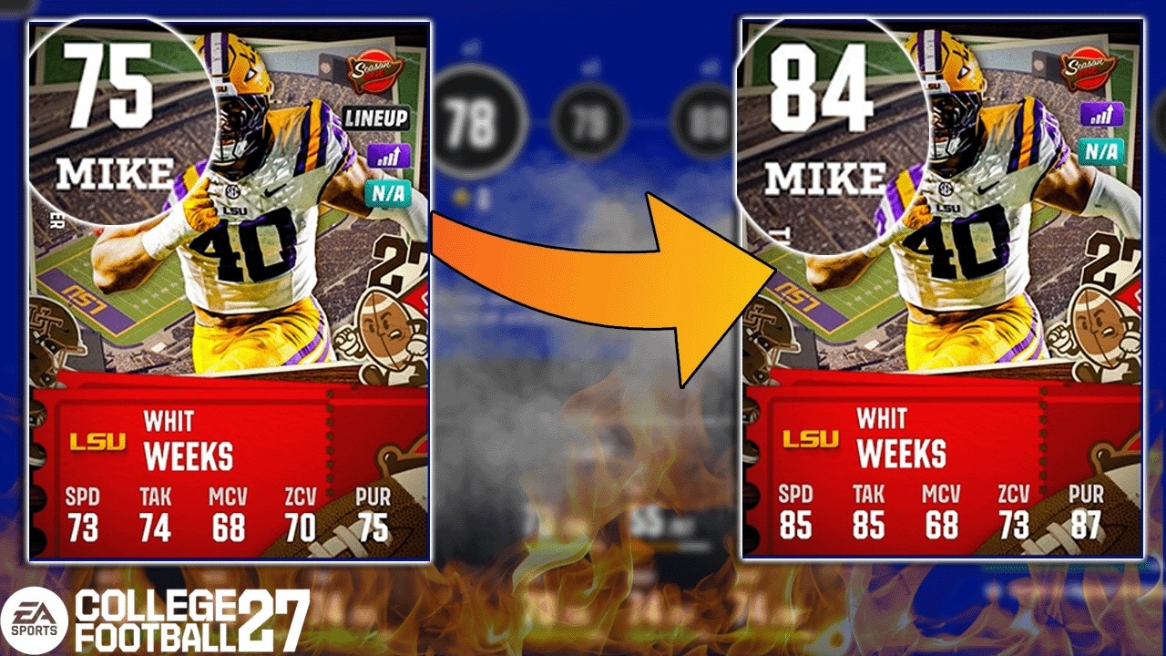 Как прокачивать карты в College Football 27 Ultimate Team!