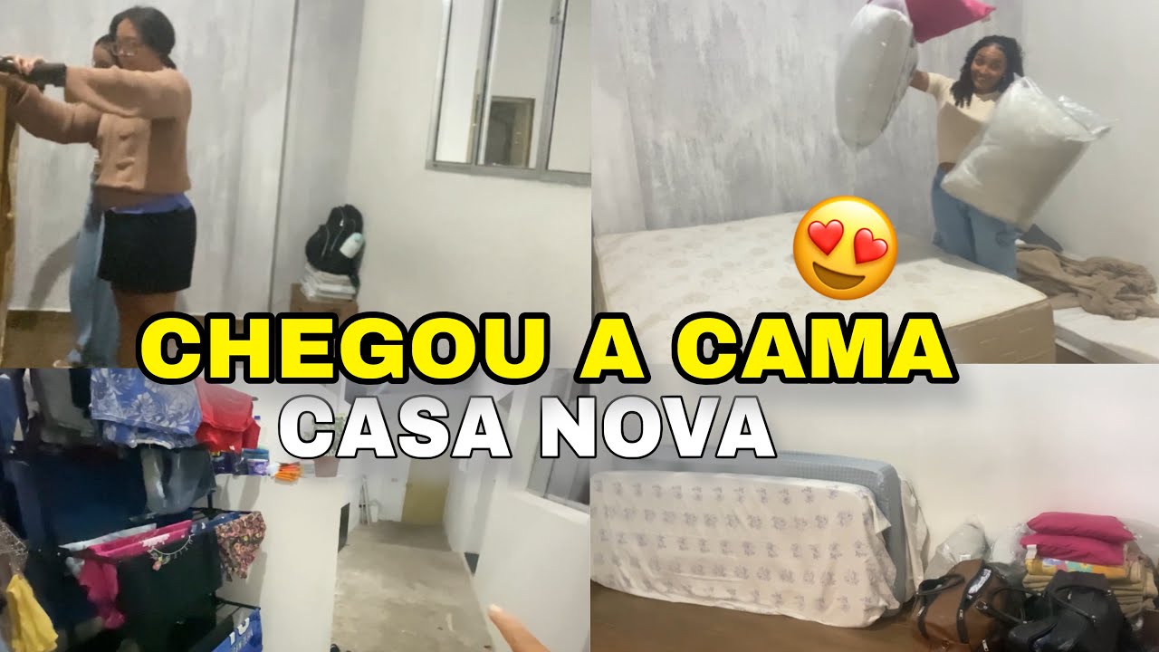 “Depois de tanto lutar, chegou a cama da minha casa nova 🥹 | Rotina de mãe solo”