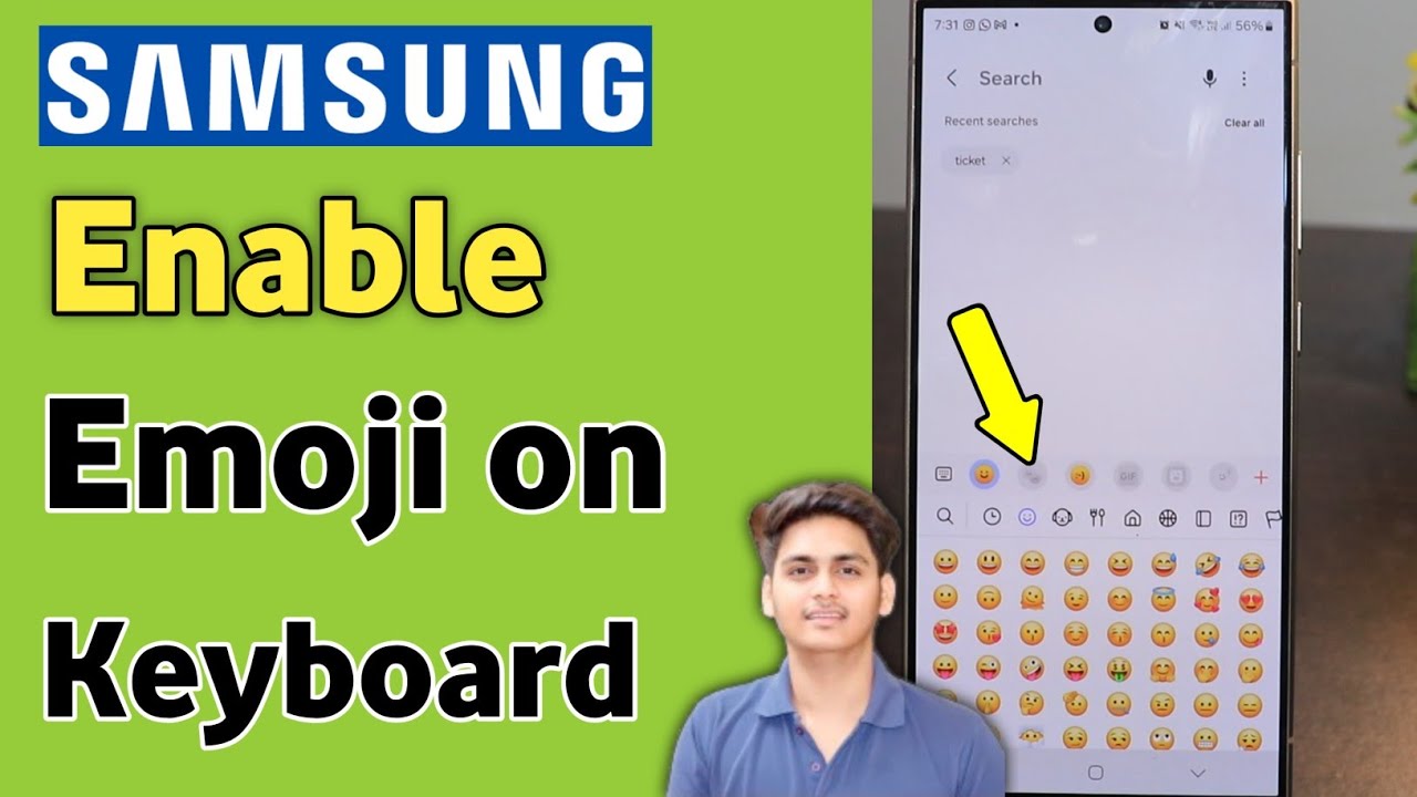 How to enable emoji on samsung keyboard | keyboard me emoji kaise add kare samsung