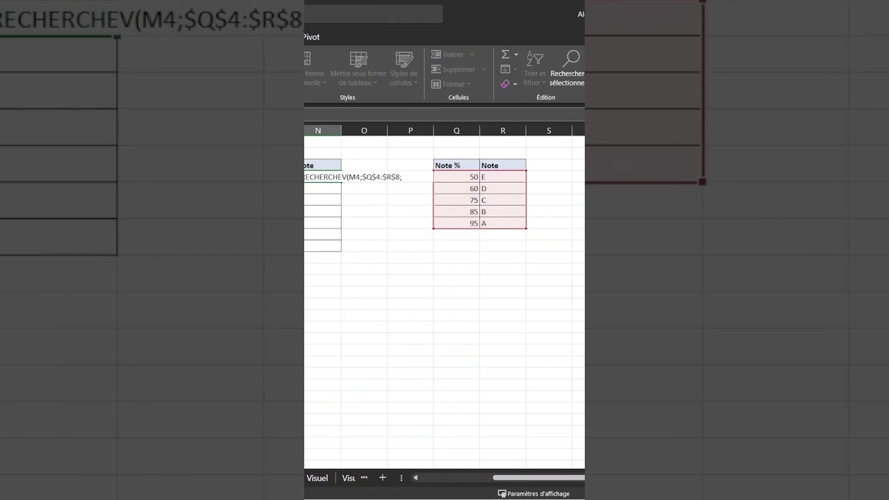 Excel Simplifi&eacute;: Ma&icirc;triser la Valeur Approximative avec RechercheV