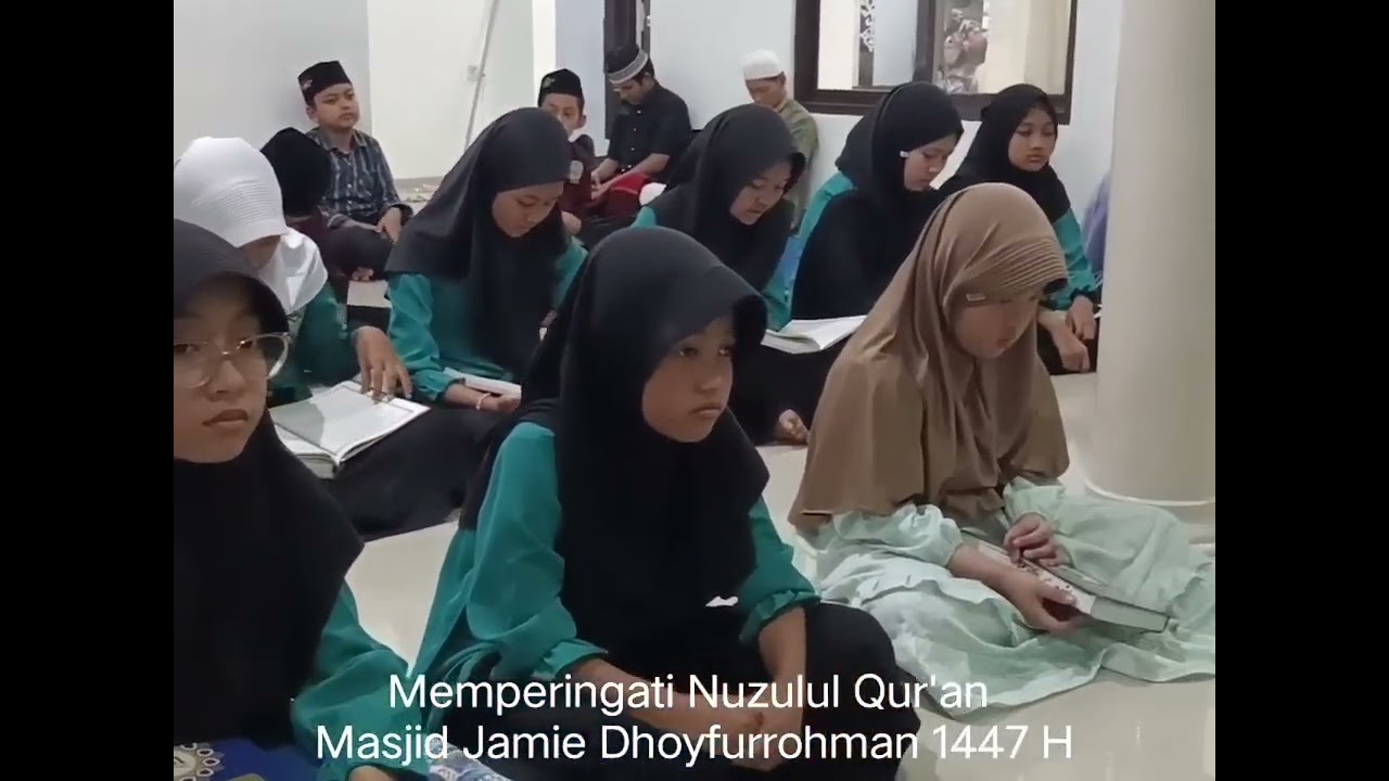 Memperingati Malam Nuzulull Qur'an/khataman Tadarusan Santriwan Santriwati @masjid_dhoyfurrohman 