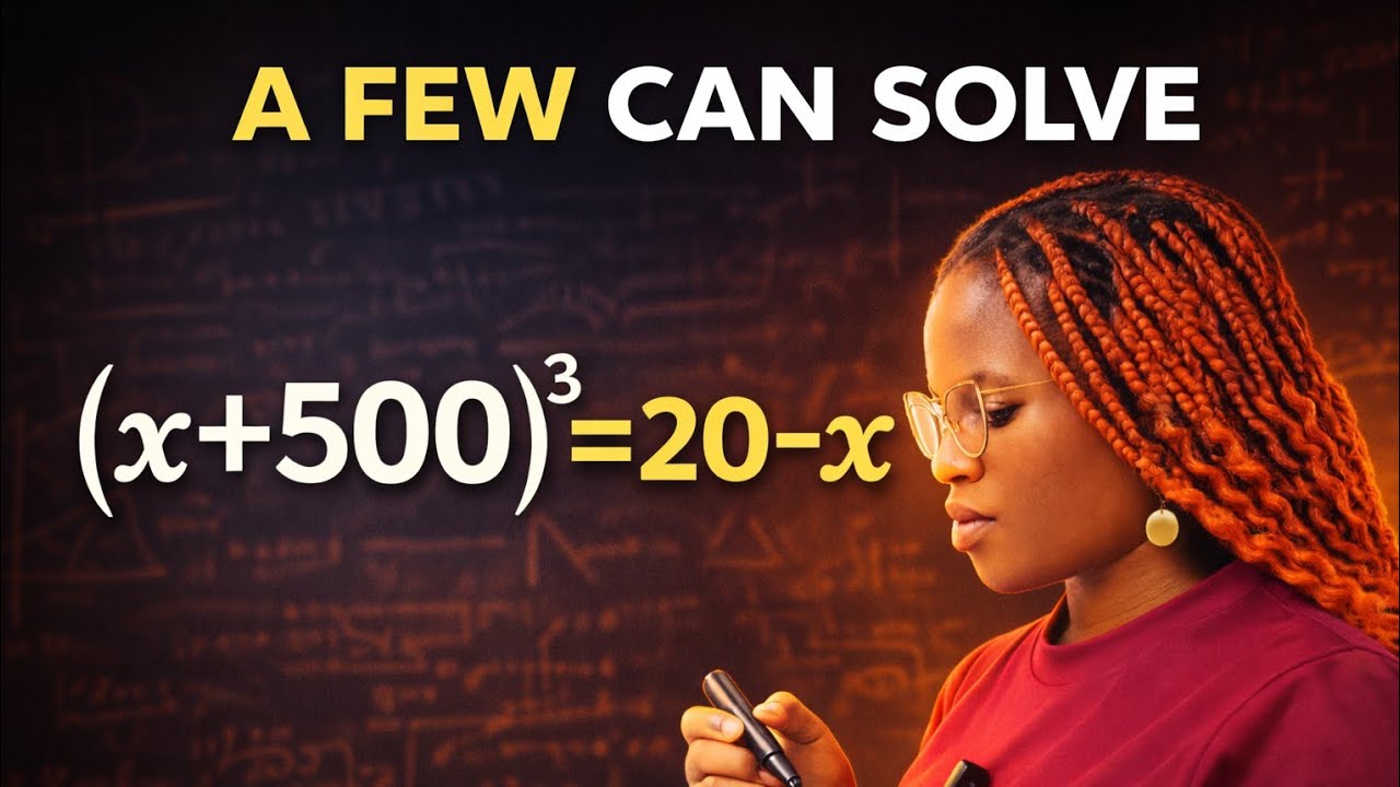 A very e, tricky algebra math question| solve for x