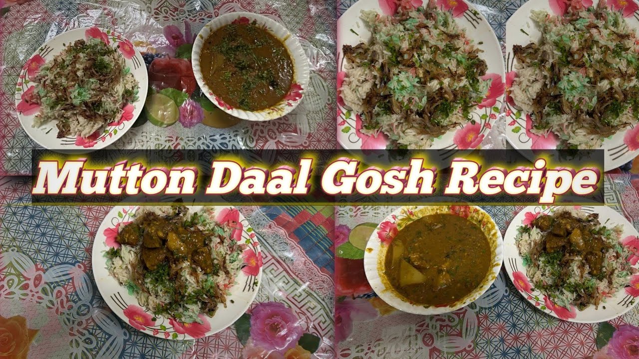 Mutton Daal Gosh Recipe| Adding with Pulo recipe 😍