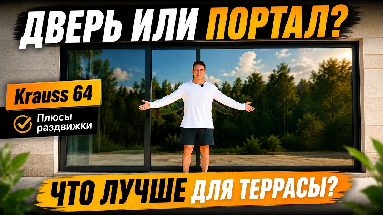 РАЗДВИЖНЫЕ ТЕПЛЫЕ ОКНА Krauss 64.