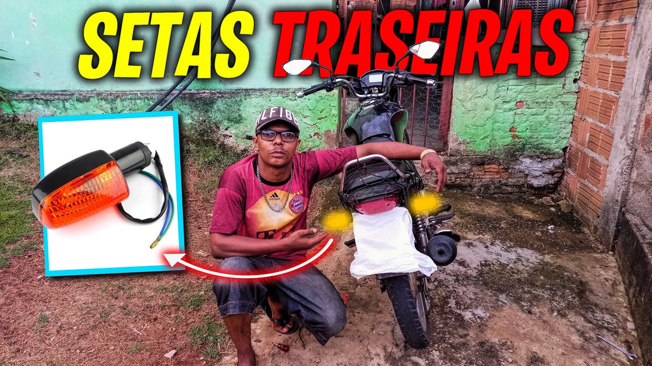 Como trocar SETAS traseiras da CG 125 e 150 (Fan, Titan, etc...) | Tio Kel