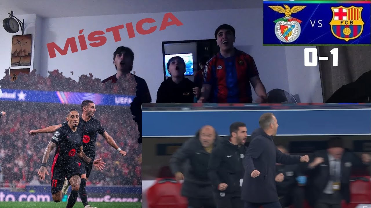 HINCHAS DEL BARCELONA REACCIONAN AL Benfica 0-1 Barcelona  *MÍSTICA* /Gordi Fobi