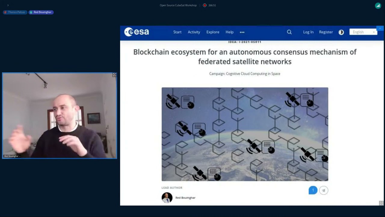 OSCW 2021 Blockchain ecosystem for an autonomous consensus mechanism of federated satellite networks