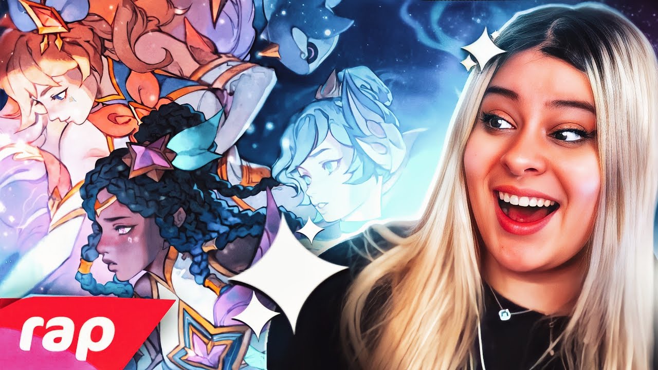 REACT Rap das Guardiãs Estelares (League of Legends: Wild Rift) - GAROTAS MÁGICAS | 7MZ ‹ Alpha ›