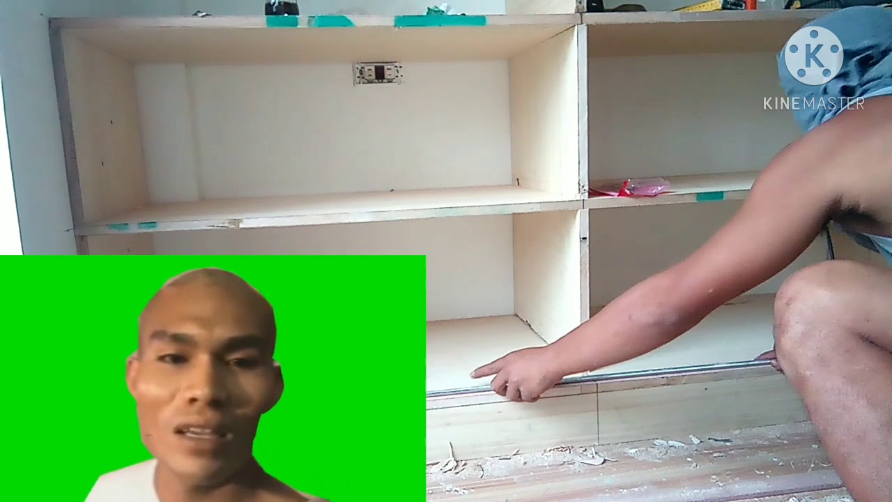 DIY sliding door cabinet