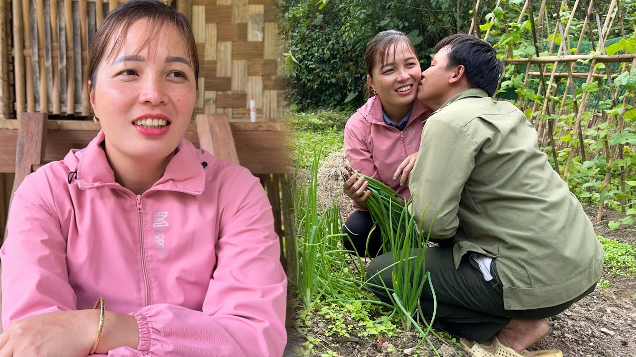 Harvesting green onions goes to market sell - How to prepare traditional dish Vermicelli