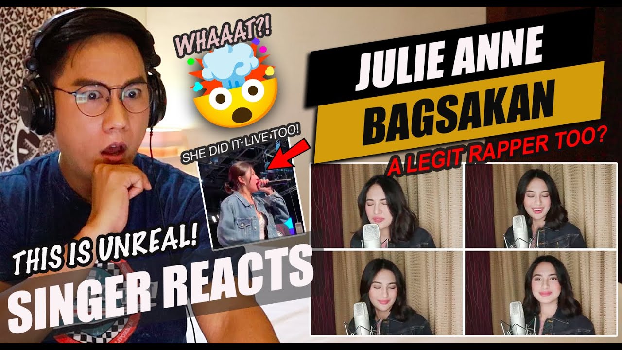 Julie Anne San Jose - BAGSAKAN [RAP] | SINGER REACTION