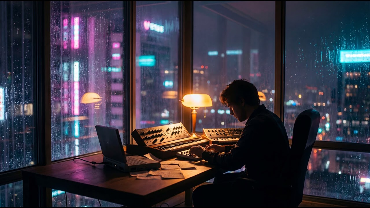 Deep Focus Synthwave — 1 Hours of Retro Ambient Music for Concentration & Flow State