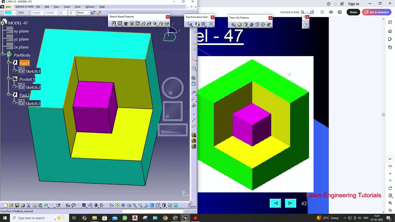 CATIA Design for Beginners Exercise-47