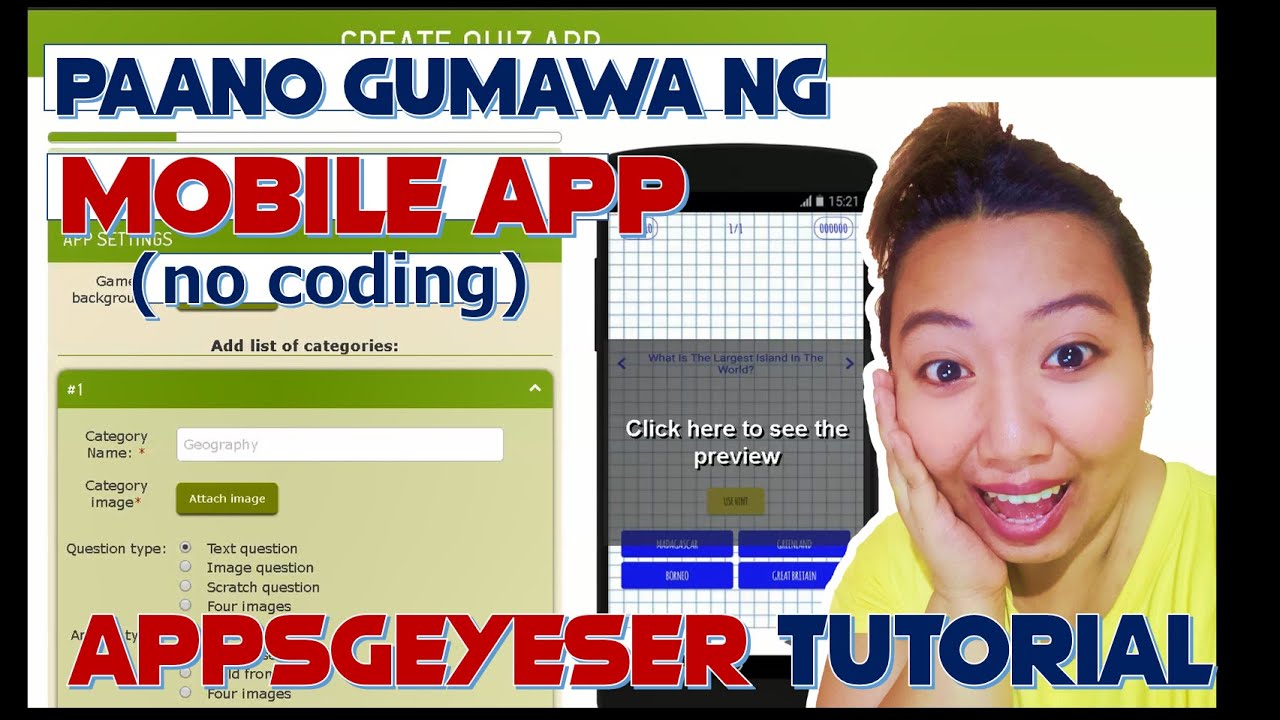 APPSGEYSER TUTORIAL: PAANO GUMAWA NG MOBILE APP (no coding)