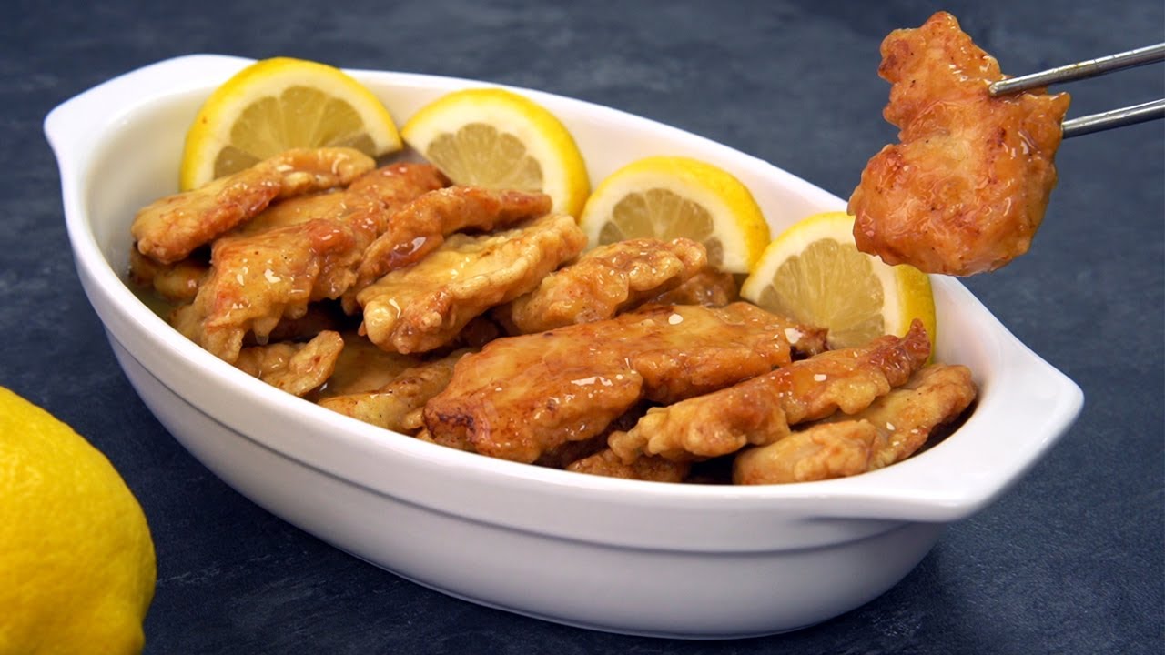 POLLO AL LIMÓN fácil y rápido - Receta estilo chino