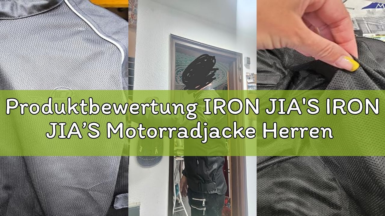 Produktbewertung IRON JIA'S IRON JIA’S Motorradjacke Herren Abnehmbare Zertifizierte Motorradprotekt
