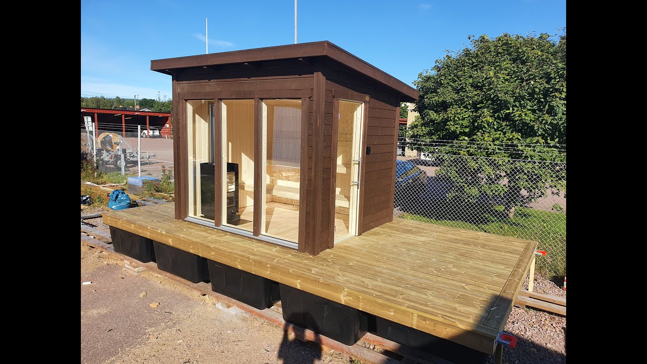 Bastuflotte med solpanel och asp