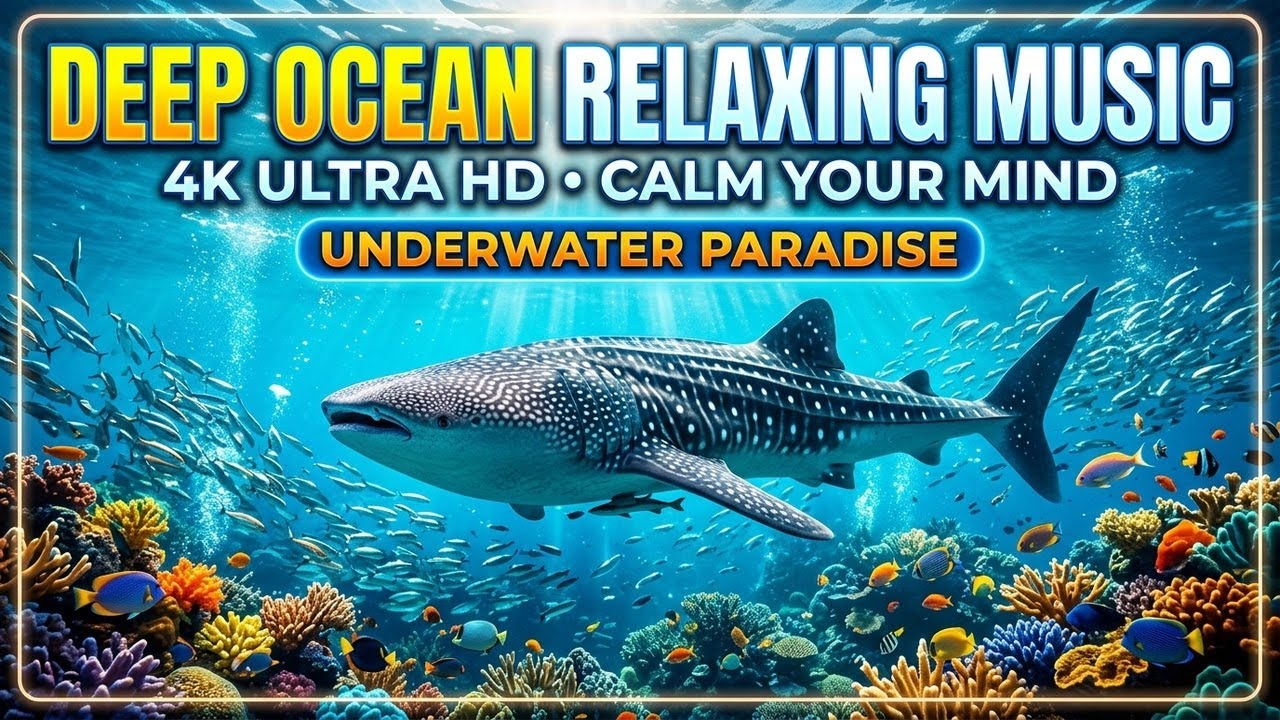 Ocean Night Serenity 🌊 • Peaceful Relaxation Music for Sleep 😴 • Gentle Underwater Flow ✨