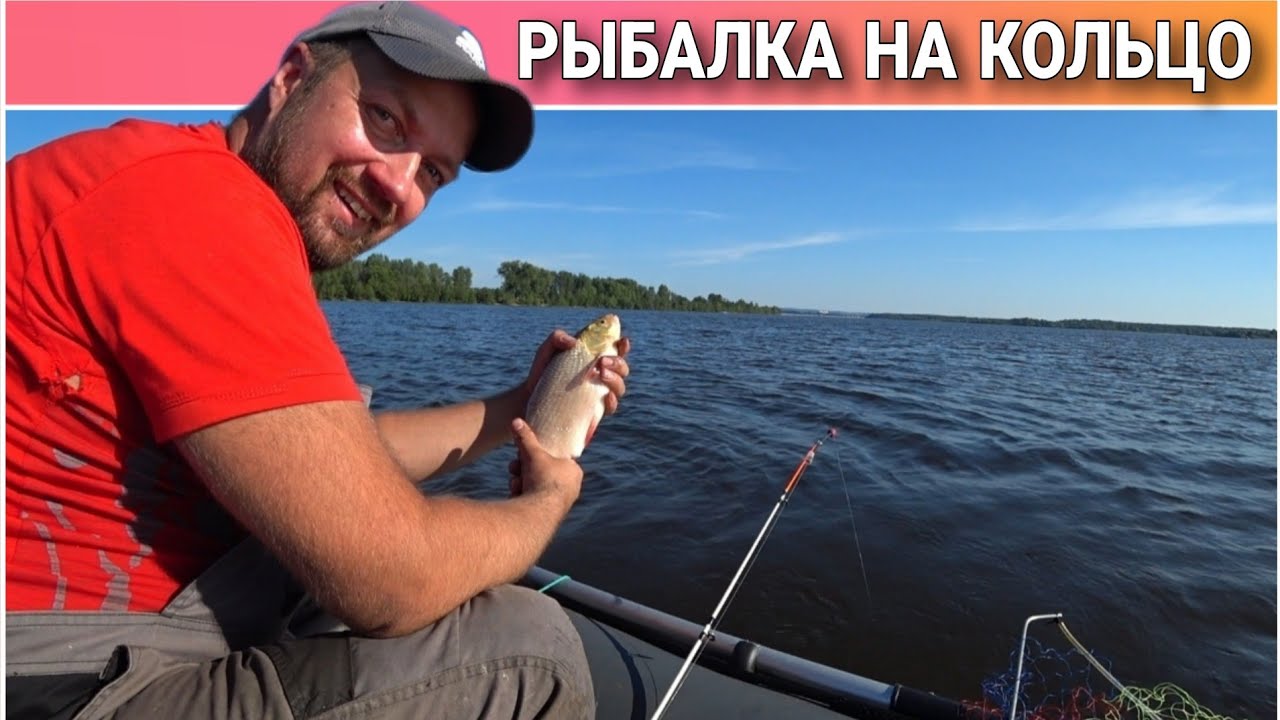 Рыбалка на кольцо с лодки🔥Ловля леща летом/Поймал трёх голавлей на червя с кукурузой👍Рыбалка с лодки