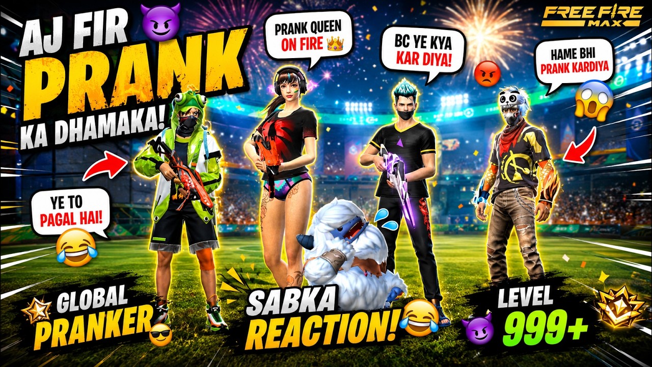 PRANK WITH RANDOMS in FF Lobby - Part 12