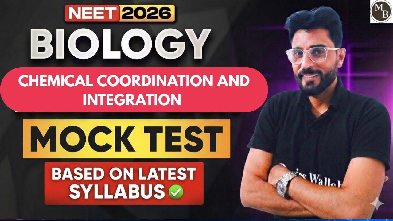 01 #CHEMICAL COORDINATION & INTEGRATION! Important MCQS and solution and tricks , class 11th & NEET 